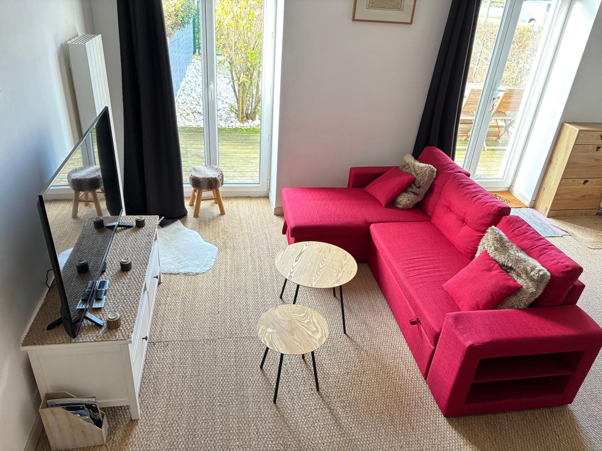 Les Douves Duplex 5 Personnes Lumineux Avec Jardin Et Terrasse Amenagee , Vue Sur Chateau A 5Mn De La Mer, Proche Omaha Beach Et Bayeux Commes Bagian luar foto