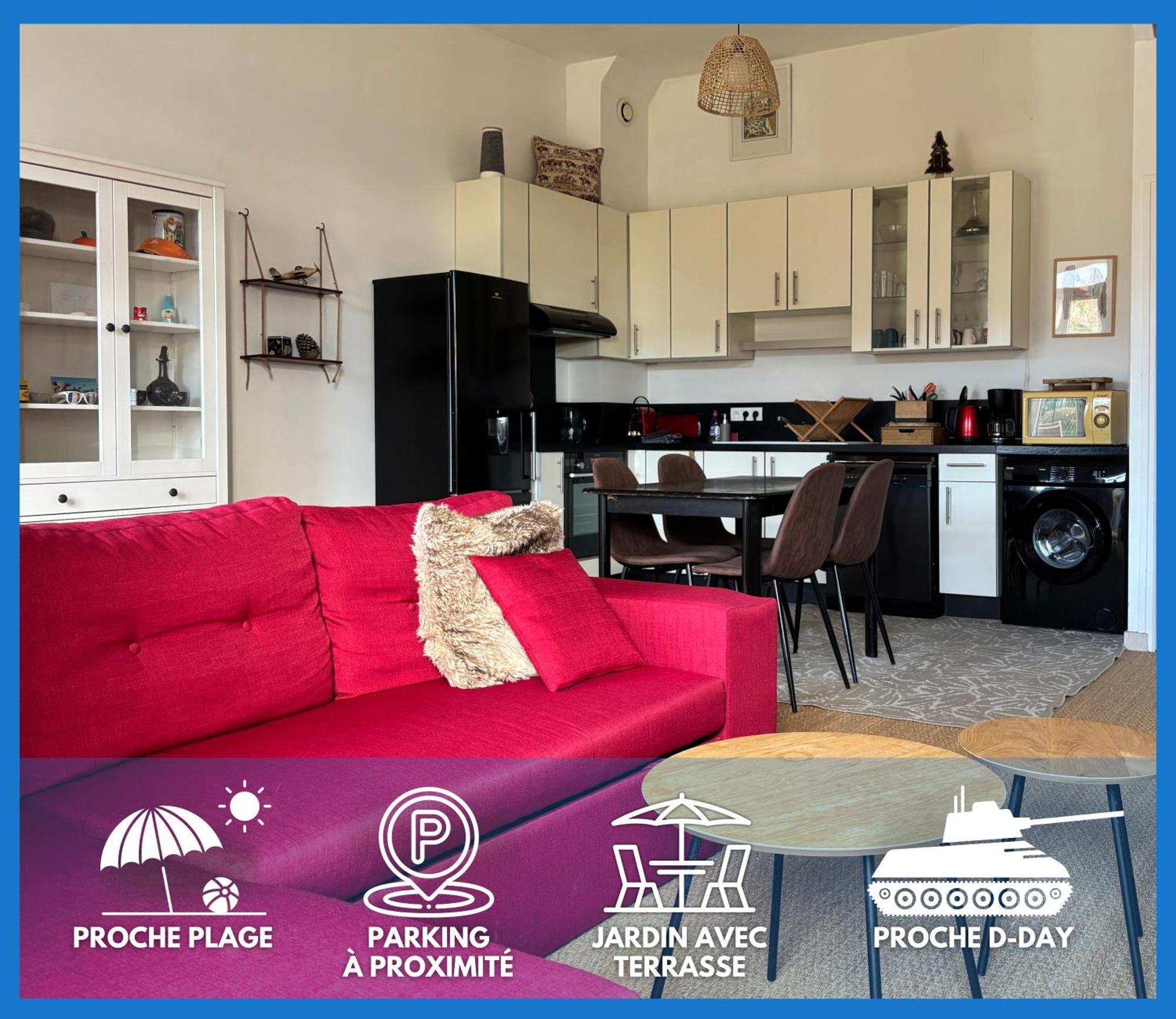 Les Douves Duplex 5 Personnes Lumineux Avec Jardin Et Terrasse Amenagee , Vue Sur Chateau A 5Mn De La Mer, Proche Omaha Beach Et Bayeux Commes Bagian luar foto