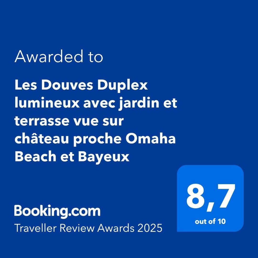 Les Douves Duplex 5 Personnes Lumineux Avec Jardin Et Terrasse Amenagee , Vue Sur Chateau A 5Mn De La Mer, Proche Omaha Beach Et Bayeux Commes Bagian luar foto